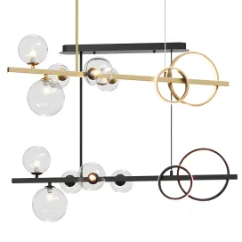 Artpad linear bubble pendant